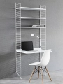 Biurko Blat STRING Furniture  białe 78x58cm