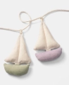 Girlanda dziecięca Cala Garland, Blue/Lilac/Green - Blue/Lilac/Green Boats, Dear April