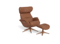 Fotel More Flexlux Upholstered Walnut Decor Aluminium różne warianty 