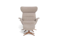 Fotel More Flexlux Upholstered Walnut Decor Aluminium różne warianty 