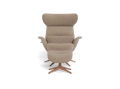 Fotel More Flexlux Upholstered Walnut Decor Aluminium różne warianty 