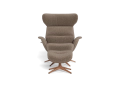 Fotel More Flexlux Upholstered Walnut Decor Aluminium różne warianty 