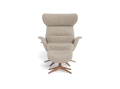 Fotel More Flexlux Upholstered Walnut Decor Aluminium różne warianty 