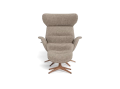 Fotel More Flexlux Upholstered Walnut Decor Aluminium różne warianty 