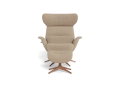 Fotel More Flexlux Upholstered Walnut Decor Aluminium różne warianty 