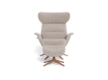 Fotel More Flexlux Upholstered Walnut Decor Aluminium różne warianty 