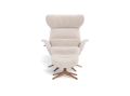 Fotel More Flexlux Upholstered Walnut Decor Aluminium różne warianty 