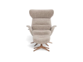 Fotel More Flexlux Upholstered Walnut Decor Aluminium różne warianty 