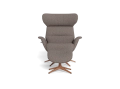 Fotel More Flexlux Upholstered Walnut Decor Aluminium różne warianty 