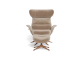 Fotel More Flexlux Upholstered Walnut Decor Aluminium różne warianty 