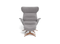 Fotel More Flexlux Upholstered Walnut Decor Aluminium różne warianty 