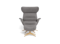 Fotel More Flexlux Upholstered Oak Decor Aluminium różne warianty 