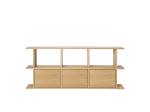 Regał na książki Kona- 3x2 z szafkami Ferm Living różne kolory