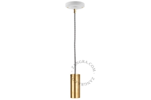 Lampa wisząca mosiężna, Clarisse, Zangra 