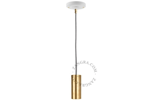 Lampa wisząca mosiężna, Clarisse, Zangra 