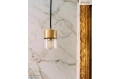 Mosiężna lampa wisząca ze szklanym kloszem oprawka Ø 8.5 cm Zangra różne warianty