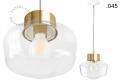 Mosiężna lampa wisząca Celestine Zangra różne warianty