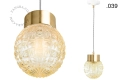 Mosiężna lampa wisząca Celestine Zangra różne warianty