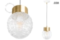 Mosiężna lampa wisząca Celestine Zangra różne warianty