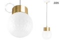 Mosiężna lampa wisząca Celestine Zangra różne warianty