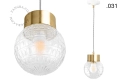 Mosiężna lampa wisząca Celestine Zangra różne warianty