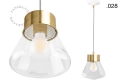 Mosiężna lampa wisząca Celestine Zangra różne warianty