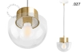 Mosiężna lampa wisząca Celestine Zangra różne warianty