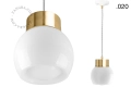Mosiężna lampa wisząca Celestine Zangra różne warianty