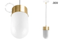Mosiężna lampa wisząca Celestine Zangra różne warianty
