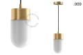Mosiężna lampa wisząca ze szklanym kloszem oprawka Ø 10 cm Zangra różne warianty (1)