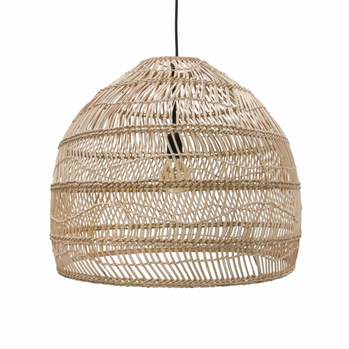 WIKLINOWA LAMPA WISZĄCA W KOLORZE NATURALNYM, ROZMIAR M	- HK LIVING