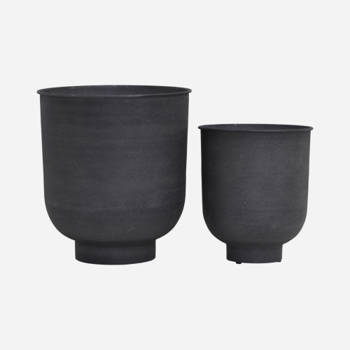 Donice 2 sztuki Vig  Dark Grey House Doctor 