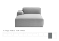 Sofa modułowa CONNECT MUUTO różne moduły