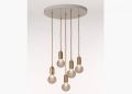 Frosted Crystal Bulb Chandelier Lee Broom