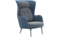 Fotel Ro ™ Wingback Ro + podnóżek Fritz Hansen  