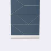 Tapeta Lines dark blue Ferm Living   