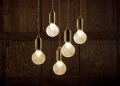 Frosted Crystal Bulb Chandelier Lee Broom