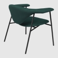 GUBI fotel MASCULO Black Vidar