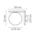 Lampa sufitowa lub Kinkiet IC W1 