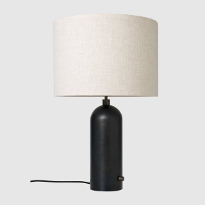 Lampa Stołowa GRAVITY L Gubi  podstawa z czernionej stali