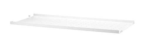 Półka metalowa perforowana wersja dłuższa z niskim brzegiem STRING 78 x 20 cm 