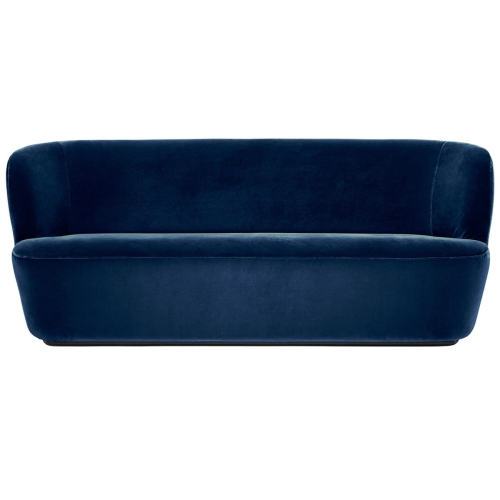 Sofa Stay 190x70cm  Gubi velvet - blue -poekspozycyjna 