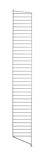 Floor Panel 200x30  STRING Furniture  czarny - komplet 2szt