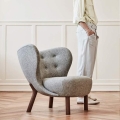&Tradition fotel LITTLE PETRA VB1 orzech - obicie Hallingdal 130