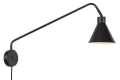 LAMPA ŚCIENNA LYON/W/B, CZARNA IT'S ABOUT ROMI 