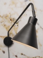 LAMPA ŚCIENNA LYON/W/B, CZARNA IT'S ABOUT ROMI 