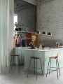 Fiber bar stool tube base high Muuto