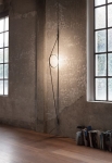 WireRing wall lamp grey/black FLOS