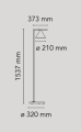  Captain Flint Floor Lamp Brushed Brass FLOS
