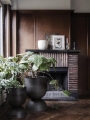 Doniczka Hourglass Small Black Ferm Living